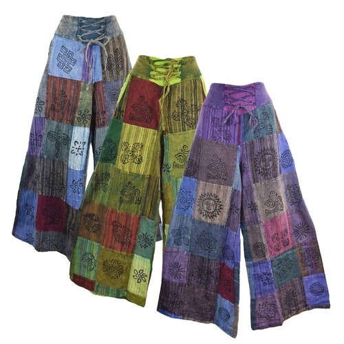 Hose patchwork bedruckt - hose,