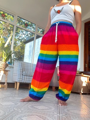 Rainbow haremshose baggy genie - rainbow,