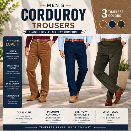 Herren cordhose slim chino - cordhose,