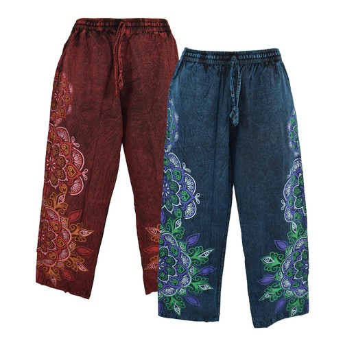 Mandala print hose l xl - hose,