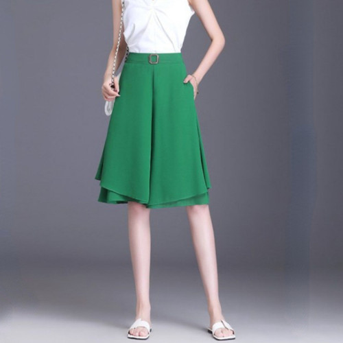 Damen chiffon cropped hosen - damen,