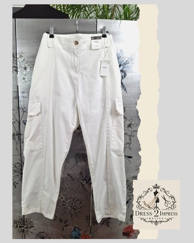 Weiße damen cargohose - weiße,